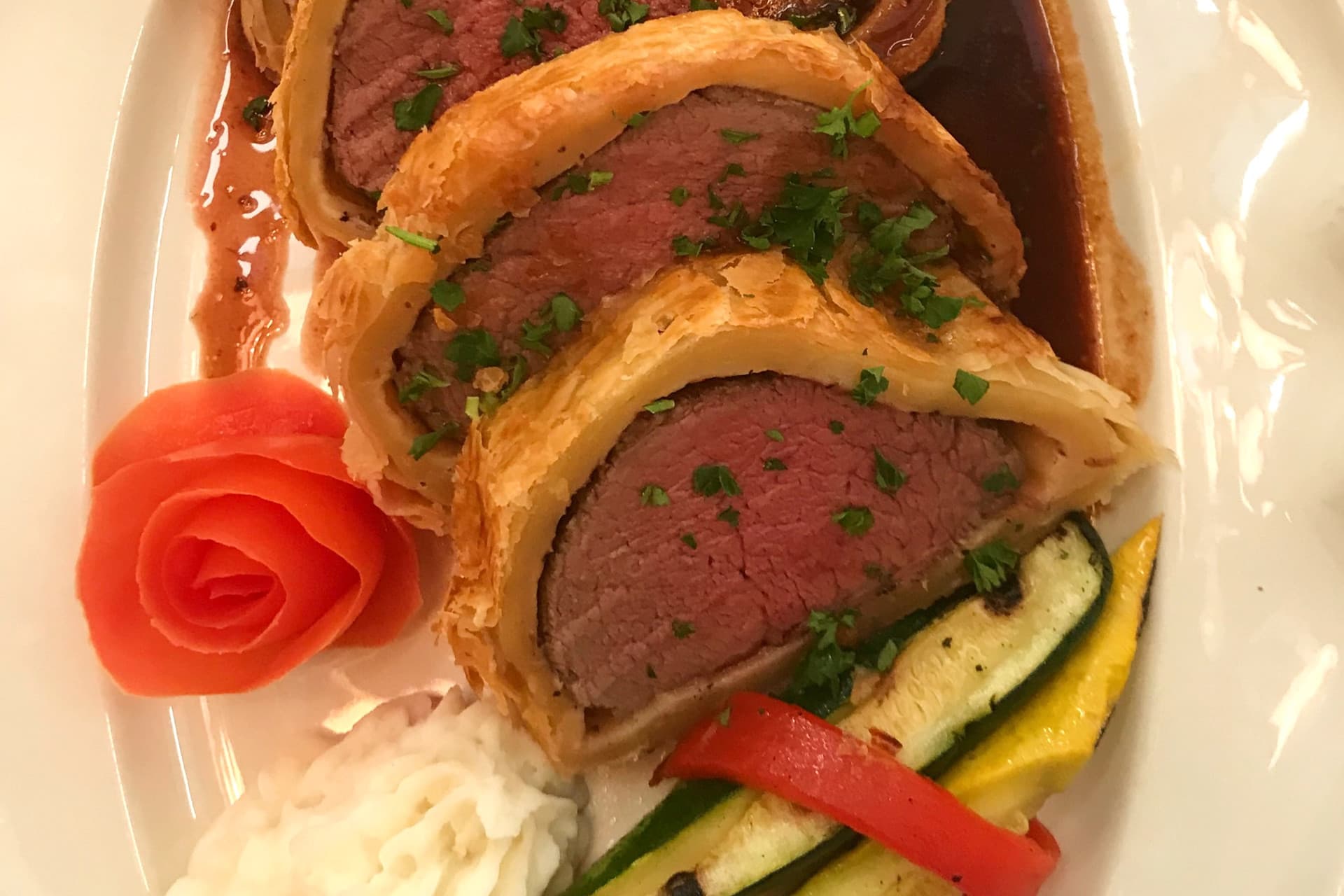 Formal corporate dinner setting