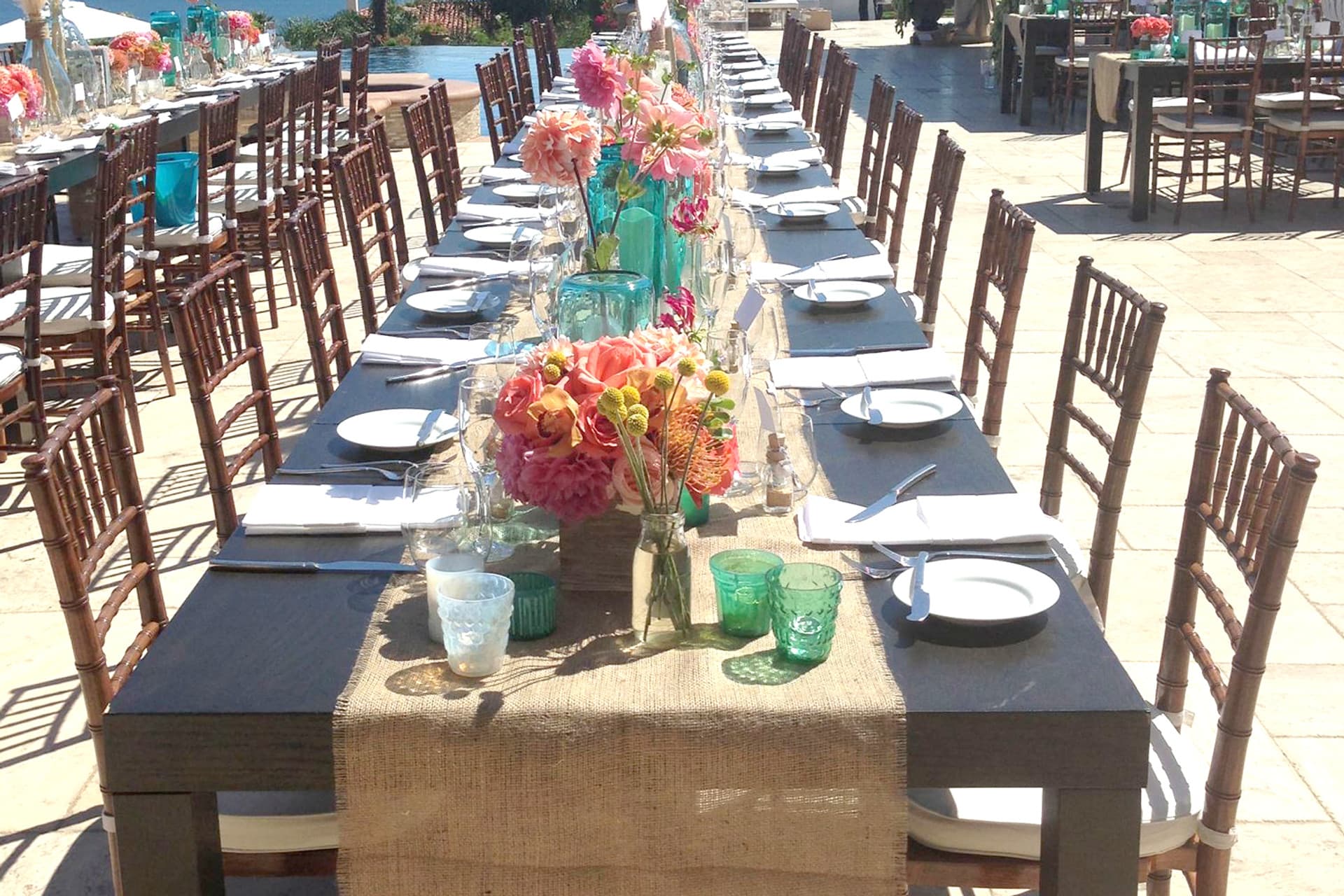 Corporate event buffet spread