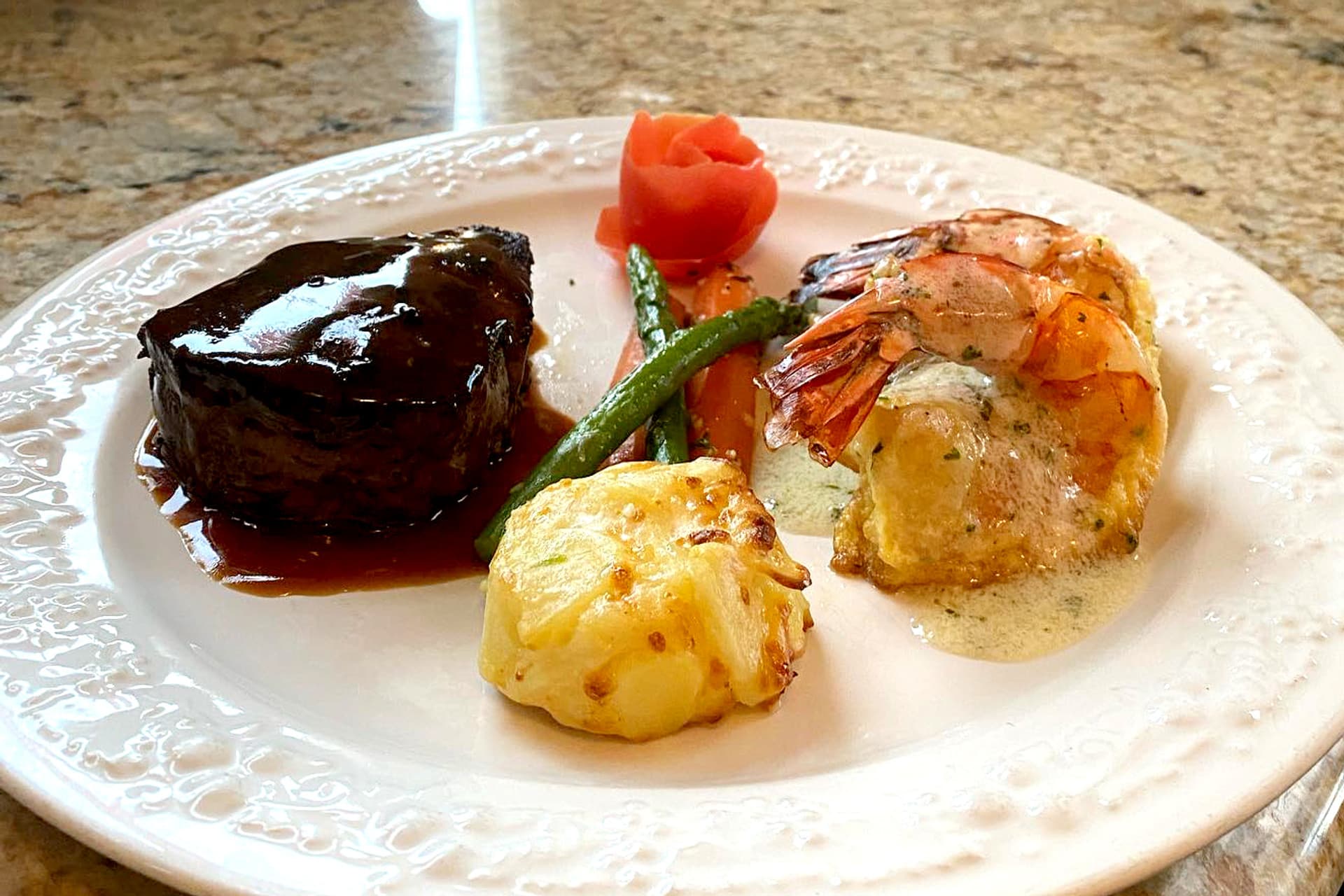 Passed hors d'oeuvres on silver tray